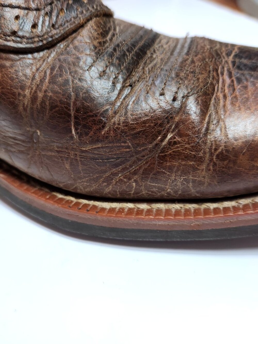 Ariat Quickdraw Western Boots Mens 12EE Wide Square Toe Brown Leather 10002227 - Picture 12 of 16